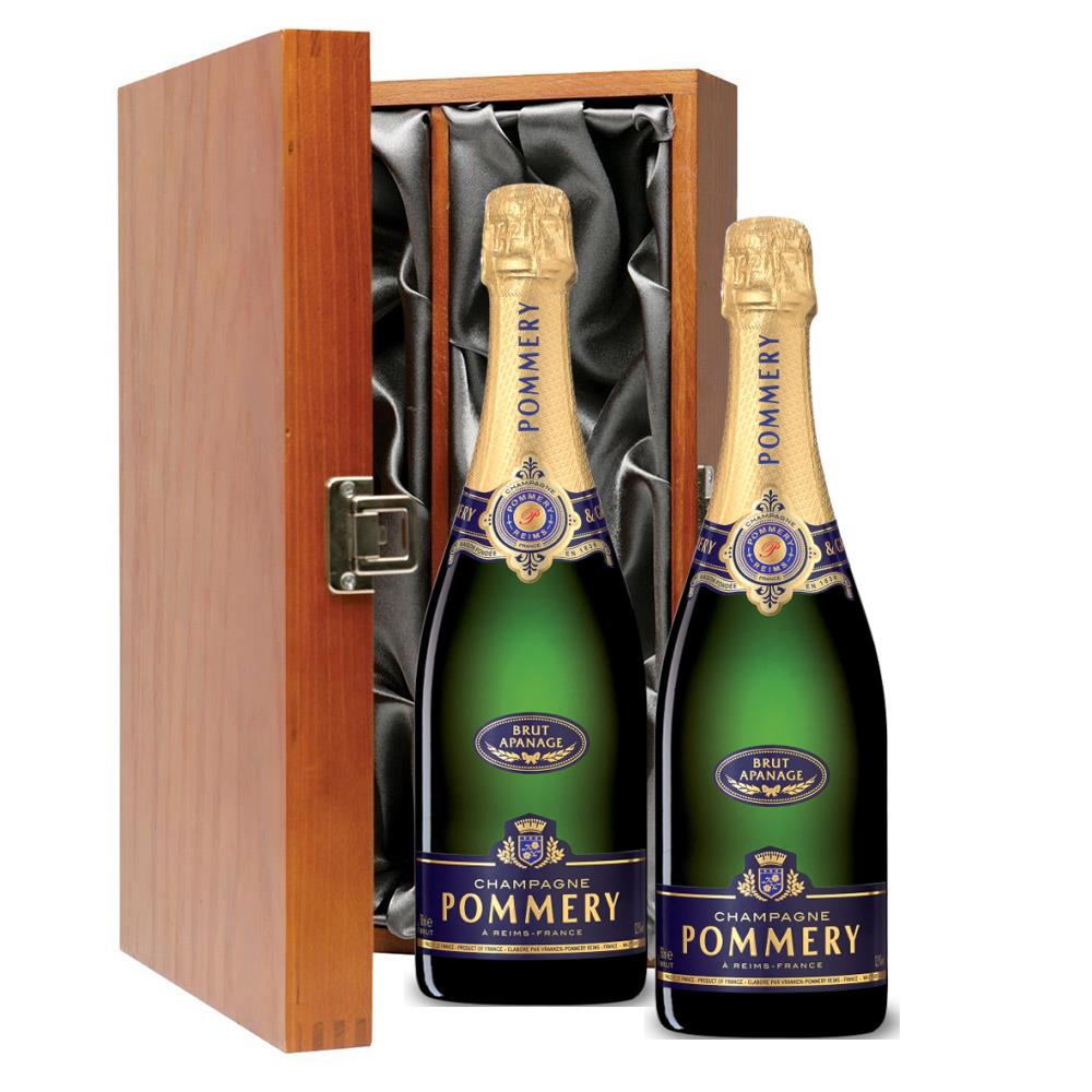 Pommery Brut Apanage Champagne 75cl Twin Luxury Gift Boxed (2x75cl)